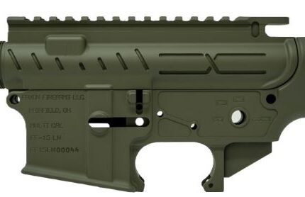 FAXON AR-15 X-TRA LITE - RECEIVER SET OD GREEN STRIPPED