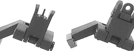JE FLIP-UP FRONT AND REAR - OFFSET POLYMER SIGHT SET BLACK