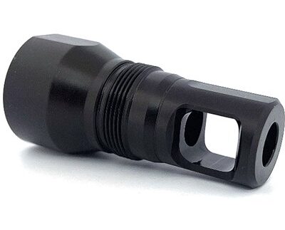 BLYAT MUZZLE BRAKE 26X1.5LH THREADS FACEMOUNT SHOULDER BLACK