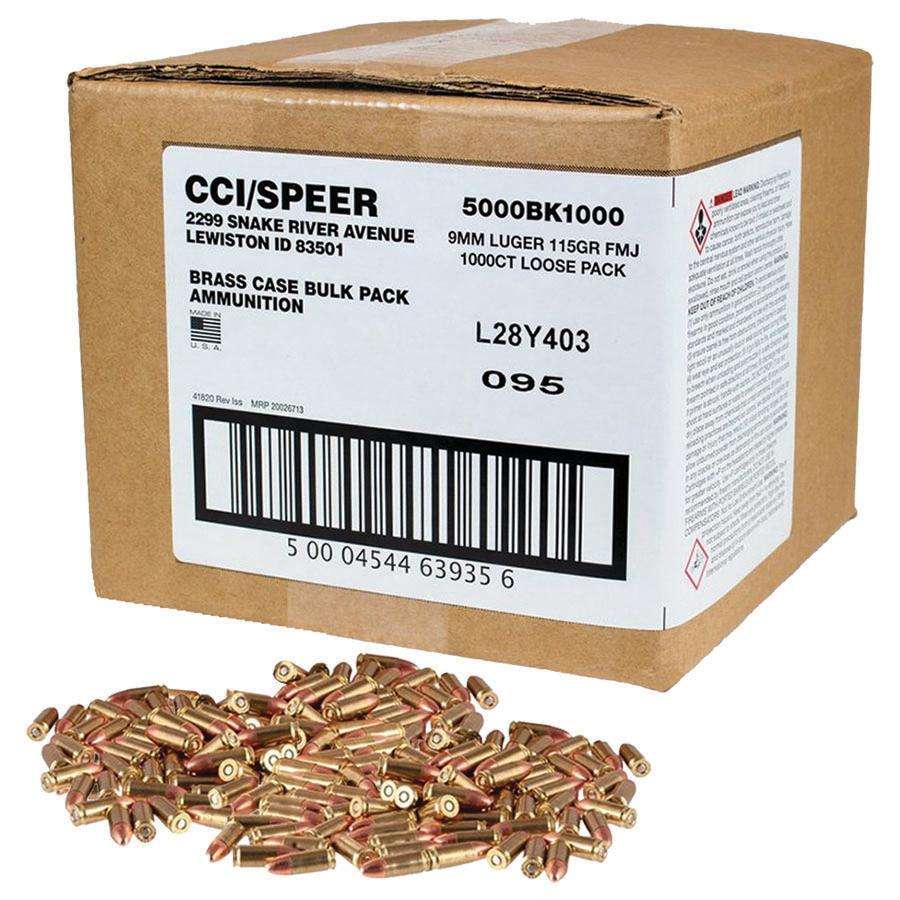 https3A2F2Fmedia.chattanoogashooting.com2Fimages2Fproduct2FCC5000BK10002Fcci-blazer-brass-handgun-ammunition-9mm-luger-115-gr-FMJ-1145-fps-1000-ct-loose-pack-front2520left