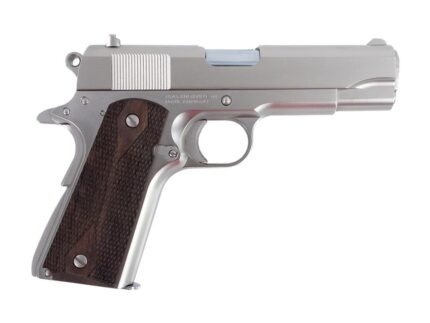Tisas 1911 Tank Commander Handgun 9mm Luger 9rd Magazines (2) 4.25" Barrel Nickel