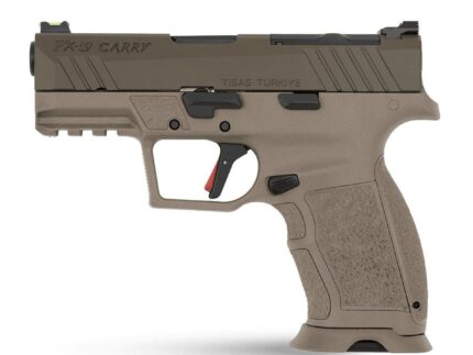 Tisas PX-9 Carry FDE Handgun 9mm Luger 15rd Magazines(2) 3.5'' Barrel FDE Thumb Safety