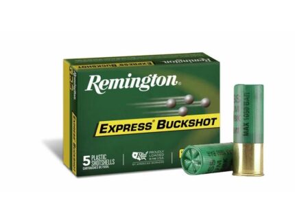 Remington Express Buckshot Shotgun Ammo 12 ga 2 3/4" 12 plts #0 1275 fps 250/ct Case (50-5/ct Boxes)