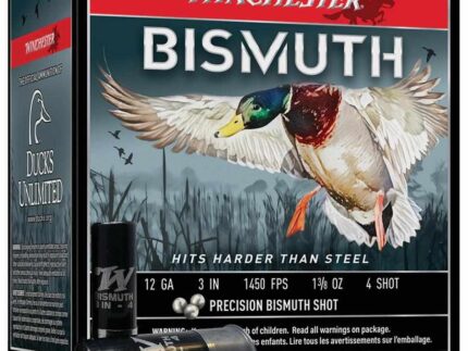 Winchester Bismuth Shotgun Ammunition 12 ga 3 #4 1-3/8 oz 1450 fps 25/ct