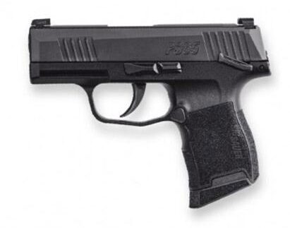 Sig Sauer P365 9mm Luger 10rd Magazine(2) 3.1" Barrel Nitron Black Manual Safety