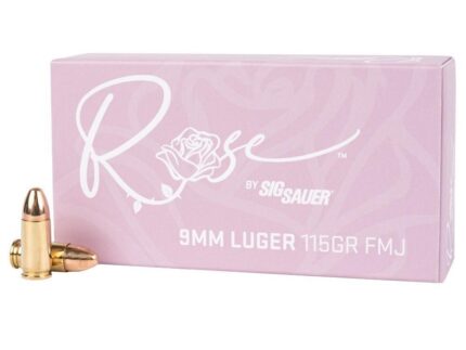 Sig Sauer ROSE Handgun Ammunition 9mm Luger 115gr FMJ 1050 fps 50/ct