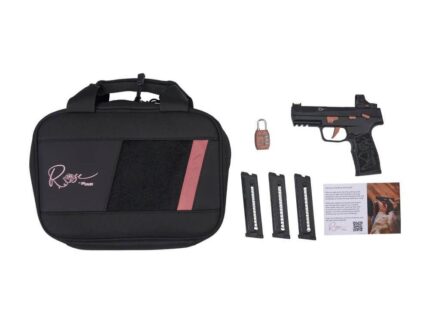 Sig Sauer P322 Rose Romeo RS Handgun .22 LR 20rd Magazines (3) 4" Barrel Black with Rose Savior Gun Bag