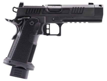 Alpha Foxtrot AF1911-Romulus MOS Adapter Handgun 9mm Luger 17(1) & 20rd(1) Magazines 4.25" Comp Threaded Barrel DLC Black