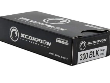 SCORPION 300 BLACKOUT - 147GR FMJ 20RD 10BX/CS
