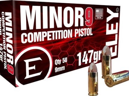 ELEY MINOR 9 COMPETITION 9MM - 147GR FMJ 50RD 20BX/CS