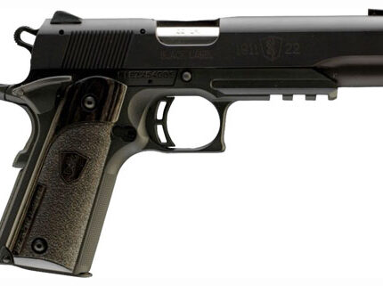 BROWNING 1911-22 BLACK LABEL - 22LR 4.25"FS W/ RAIL BLK/LAM*