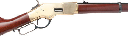 CIMARRON 1866 YELLOWBOY 44SP - 19" BRASS/BLUED WALNUT
