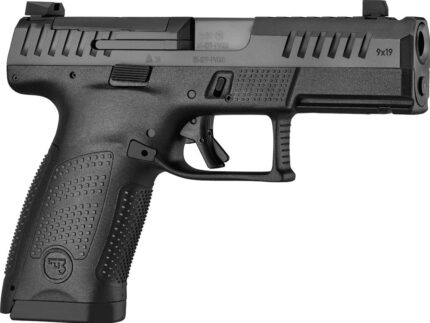 CZ P-10 C Optic Ready Pistol 9mm 4.5 in. BLK/Nitride Slide w/Ported Brrl 15rd.