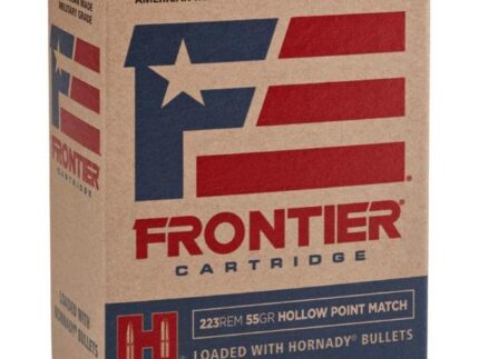 Hornady Frontier Rifle Ammunition  .223 Rem 55 gr HP-MATCH 150/ct (Oriented)