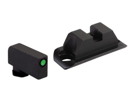 Ameriglo Optic Compatible Sight Set for Glock Gen 5 A-Cut Green with Black .240" Front Black Rear