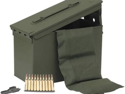 PMC Bronze Rifle Ammunition .223 Rem 55 gr FMJ 2900 fps 1680/ct (2-M2A1 Metal Boxes(840) w/ Bandoleer)
