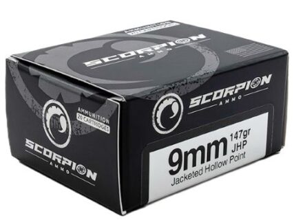 SCORPION 9MM LUGER - 147GR JHP 20RD 10BX/CS
