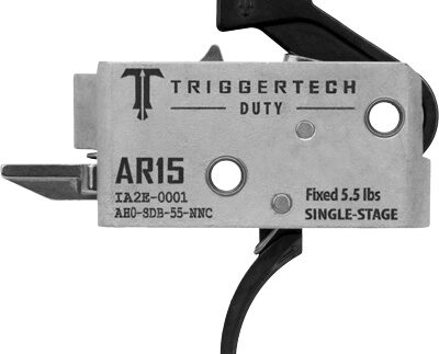 TRIGGERTECH AR-15 SINGLE STAGE - BLACK DUTY FLAT 5.5LB