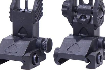 GUNTEC AR-15 EZ SIGHTS POLY - BACK UP THIN IRON SIGHT SET