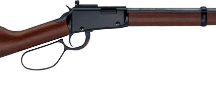 HENRY H1 TRACKER CARBINE - 22WMR 16.5" LL BLUED WALNUT
