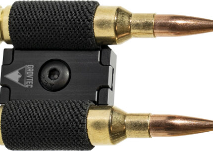 GROVTEC R2S2 M-LOK AMMO HOLDER - 2 ROUND BLACK