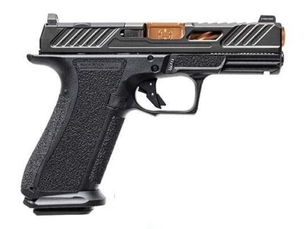 Shadow Systems XR920 Elite Pistol - Black | 9mm | 4" Spiral Fluted Bronze Match Barrel | 17rd | Tritium Sights | W/ Optic Cut | Weight-Optimizing Window Cut