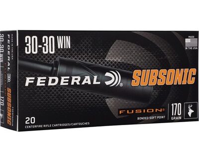SUBSONIC 30-30 WIN 170GR FUSION SP 1000 FPS 20/BOX