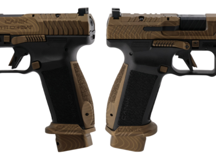 CENTURY CANIK TTI COMBAT TOPO ENGRAVED BRONZE/BLK 9MM PISTOL 4.6" 2-18RD