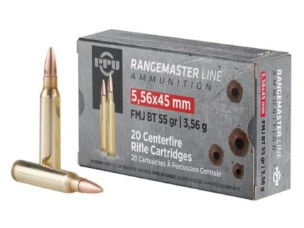 PPU 556 FMJBT 55GR RANGE MST 20RD BOX 50 BOXES PER CASE