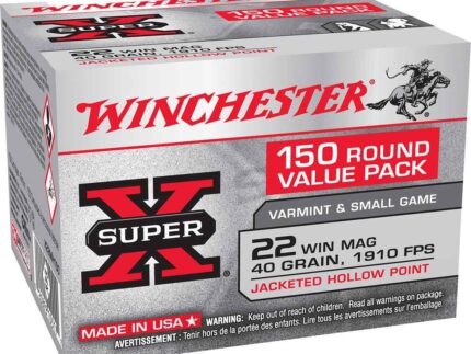 Winchester Super-X Rimfire Ammo 22 Win. Mag. 40 gr. JHP 150 rd.