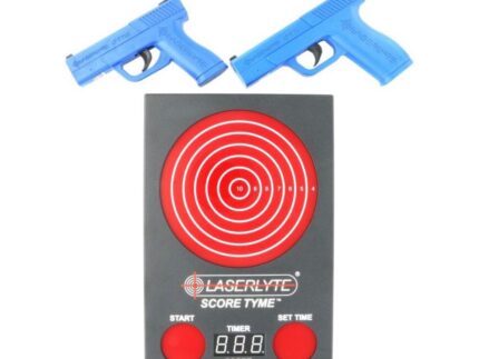 LaserLyte Score Tyme Trainer Target Versus Kit with 2 Pistols and Point of Impact Display