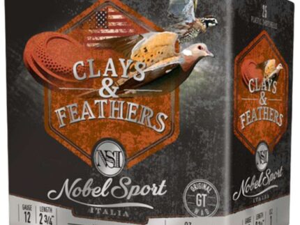 Nobel Sport Clays & Feathers Shotshells 12ga 2-3/4" 1oz 1300 fps #7.5 25/ct