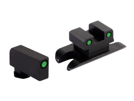 Ameriglo Optic Compatible Sight Set for Glock 43X/48 A-Cut Green with Black Front and Back