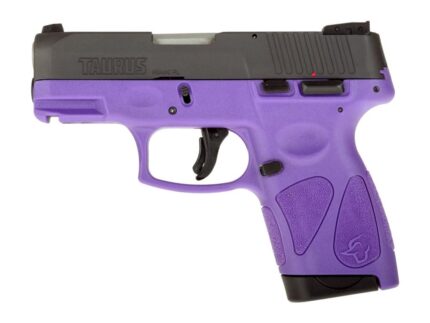 Taurus G2S Handgun 9mm Luger 7rd Magazines 3.2" Barrel Black Slide/Dark Purple Grip