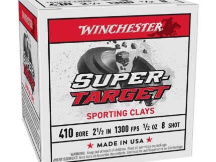 Winchester Super-Target Shotshells 410ga 2-1/2" 1/2oz 1300 fps #8 25/ct