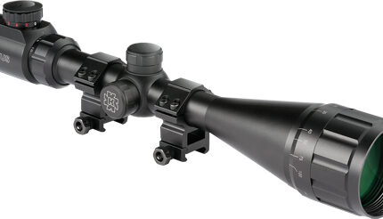 KONUS SCOPE FIGHTER 4-16X50 - W/RINGS AO ILLUMINATED BDC BLK
