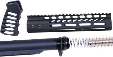 GUNTEC AR15 9" PISTOL BRACE - BUILD KIT & BUFFER TUBE BLACK