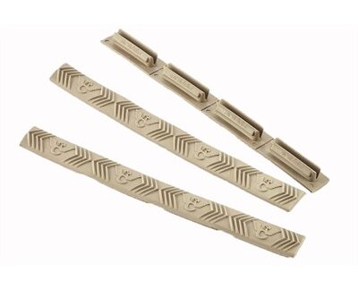 M-LOK RAIL COVER 4-SLOT 3-PACK FDE