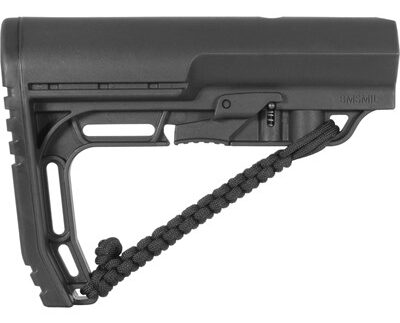 BATTLELINK MINIMALIST STOCK MILSPEC W/ BLK WOVEN NRAT STRAP