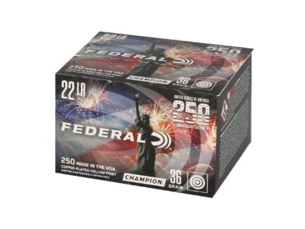 Federal Champion Rimfire Ammunition .22 LR 36gr CPHP 1260fps 250/ct