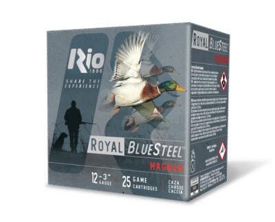 Rio Royal BlueSteel Magnum High Velocity Shotshell 12ga 3" 1-1/5oz 1450 fps #4 25/ct