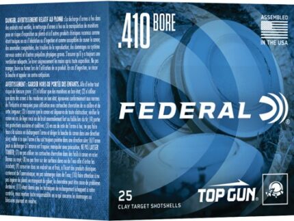 FEDERAL TOP GUN 410 2.5" 1/2OZ - #7.5 1330FPS 250RD CASE LOT