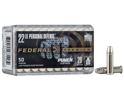 22 LONG RIFLE 29GR NICKEL PLATED FLAT NOSE 50/BOX