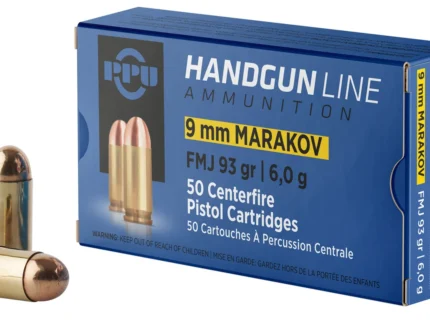 PPU 9X18 MAKAROV FMJ 93G 50RD BOX 20 BOXES PER CASE