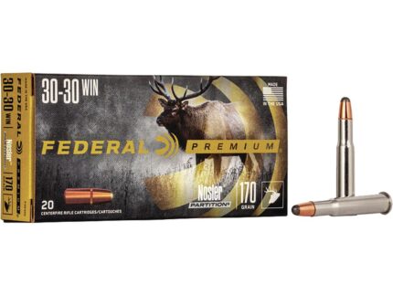 Federal Premium Rifle Ammo 30-30 Win 170 gr. Nosler Partition 20 rd.