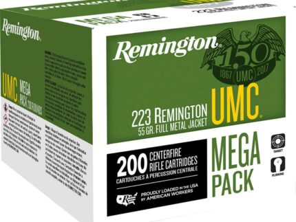 Remington UMC Centerfire Rifle Ammo 223 Rem. 45 gr. JHP 200 rd.