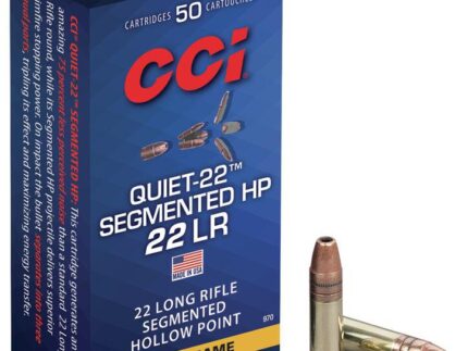 CCI Quiet-22 Segmented HP Rimfire Ammunition .22 LR 40 gr HP 710 fps 50/ct