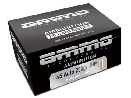 Ammo Inc Signature Handgun Ammunition .45 Auto 230gr JHP 895 fps 20/ct