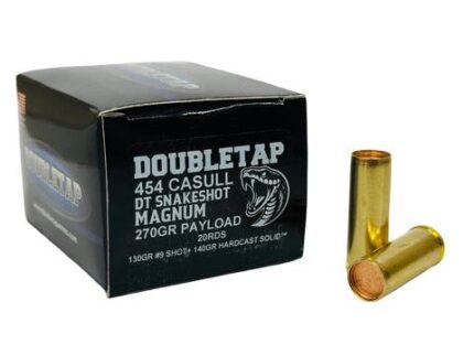 Double Tap DT SnakeShot Handgun Ammunition 454 Casull 270gr Snake Shot 1300 fps 20/ct