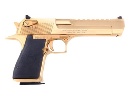 Magnum Research Desert Eagle Mark XIX Zirconium Nitride Gold Handgun .44 Rem mag 7rd Magazines(1) 6" Barrel CA Compliant